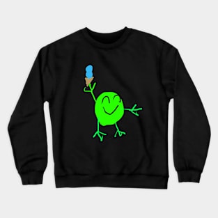 Gakkun with ice cream Crewneck Sweatshirt